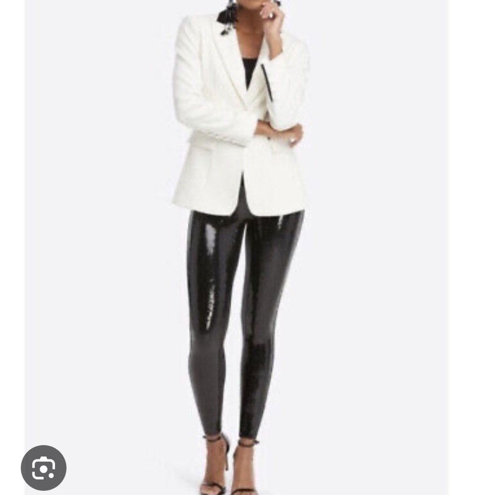 Spanx sequin faux leather leggings size XL new with tags. - Picture 3 of 3